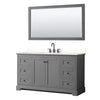 Custom image for Dark Gray with Matte Black Trim / White Quartz / 58