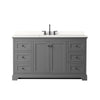 Custom image for Dark Gray with Matte Black Trim / White Quartz / No Mirror