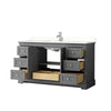Custom image for Dark Gray with Polished Chrome Trim / White Quartz / No Mirror