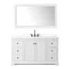 Custom image for White with Matte Black Trim / Giotto Quartz / 58