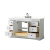 Custom image for White with Matte Black Trim / White Quartz / No Mirror