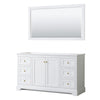 Custom image for White with Brushed Gold Trim / 58