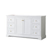 Custom image for White with Brushed Gold Trim / No Mirror