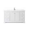 Custom image for White with Polished Chrome Trim / Giotto Quartz / No Mirror