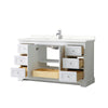 Custom image for White with Polished Chrome Trim / Giotto Quartz / No Mirror