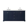 Custom image for Dark Blue with Polished Chrome Trim / Giotto Quartz / No Mirror