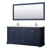 Custom image for Dark Blue with Polished Chrome Trim / White Quartz / 70