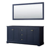 Custom image for Dark Blue with Brushed Gold Trim / 70