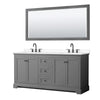 Custom image for Dark Gray with Matte Black Trim / White Cultured Marble / 70