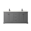 Custom image for Dark Gray with Matte Black Trim / White Quartz / No Mirror