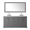 Custom image for Dark Gray with Matte Black Trim / White Quartz / 70