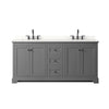 Custom image for Dark Gray with Matte Black Trim / White Quartz / No Mirror
