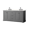 Custom image for Dark Gray with Matte Black Trim / White Quartz / No Mirror