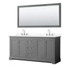Custom image for Dark Gray with Polished Chrome Trim / White Cultured Marble / 70