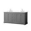 Custom image for Dark Gray with Polished Chrome Trim / White Cultured Marble / No Mirror