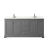 Custom image for Dark Gray with Polished Chrome Trim / White Quartz / No Mirror