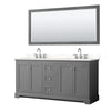 Custom image for Dark Gray with Polished Chrome Trim / White Quartz / 70