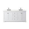 Custom image for White with Matte Black Trim / Giotto Quartz / No Mirror