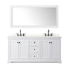 Custom image for White with Matte Black Trim / White Quartz / 70