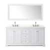 Custom image for White with Polished Chrome Trim / Giotto Quartz / 70
