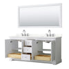 Custom image for White with Polished Chrome Trim / Giotto Quartz / 70