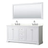 Custom image for White with Polished Chrome Trim / Giotto Quartz / 70