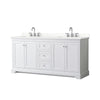 Custom image for White with Polished Chrome Trim / Giotto Quartz / No Mirror