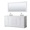 Custom image for White with Polished Chrome Trim / White Quartz / 70