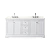 Custom image for White with Polished Chrome Trim / White Quartz / No Mirror