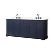 Custom image for Dark Blue with Matte Black Trim / White Quartz / No Mirror