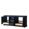 Custom image for Dark Blue with Brushed Gold Trim / No Mirror