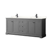 Custom image for Dark Gray with Matte Black Trim / White Quartz / No Mirror