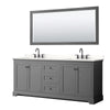 Custom image for Dark Gray with Matte Black Trim / White Quartz / 70