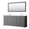 Custom image for Dark Gray with Polished Chrome Trim / White Cultured Marble / 70