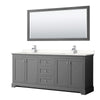 Custom image for Dark Gray with Polished Chrome Trim / White Quartz / 70