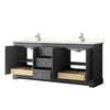 Custom image for Dark Gray with Polished Chrome Trim / White Quartz / No Mirror