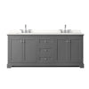 Custom image for Dark Gray with Polished Chrome Trim / White Quartz / No Mirror