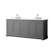 Custom image for Dark Gray with Polished Chrome Trim / White Quartz / No Mirror