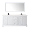 Custom image for White with Matte Black Trim / White Quartz / 70