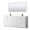 Custom image for White with Matte Black Trim / White Quartz / 70