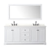 Custom image for White with Matte Black Trim / White Quartz / 70