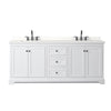 Custom image for White with Matte Black Trim / White Quartz / No Mirror