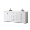 Custom image for White with Matte Black Trim / White Quartz / No Mirror