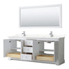 Custom image for White with Polished Chrome Trim / Giotto Quartz / 70