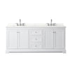 Custom image for White with Polished Chrome Trim / Giotto Quartz / No Mirror