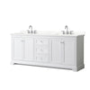 Custom image for White with Polished Chrome Trim / Giotto Quartz / No Mirror