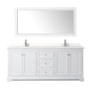Custom image for White with Polished Chrome Trim / White Quartz / 70