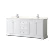 Custom image for White with Polished Chrome Trim / White Quartz / No Mirror