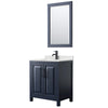 Custom image for Dark Blue with Matte Black Trim / Giotto Quartz / 24