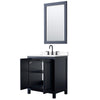Custom image for Dark Blue with Matte Black Trim / White Cultured Marble / 24